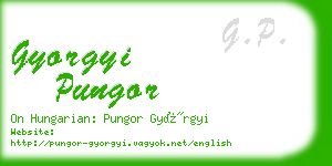 gyorgyi pungor business card